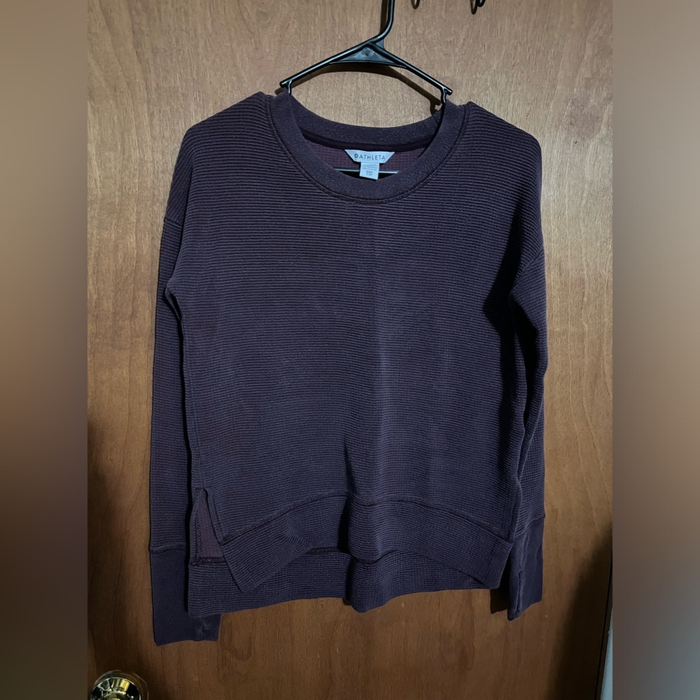 Athleta Ribbed Crewneck